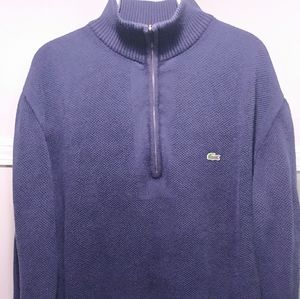 Vintage 90's Lacoste Quarter Zip Turtleneck
